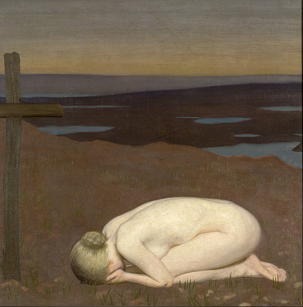 George Clausen, Youth Mourning, 1916